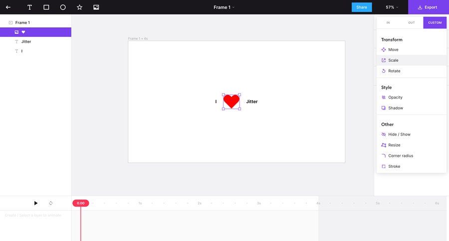 Jitter
			 design style customization video editor sidebar ui page example