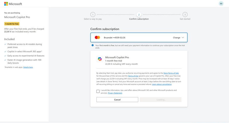 Copilot
				checkout ui page example