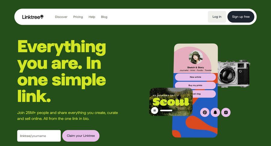 Linktree
			  ux ui design