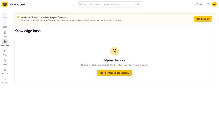 Outseta
			 sidebar navigation knowledge base full-screen layout knowledge management sidebar alert documentation ui page example