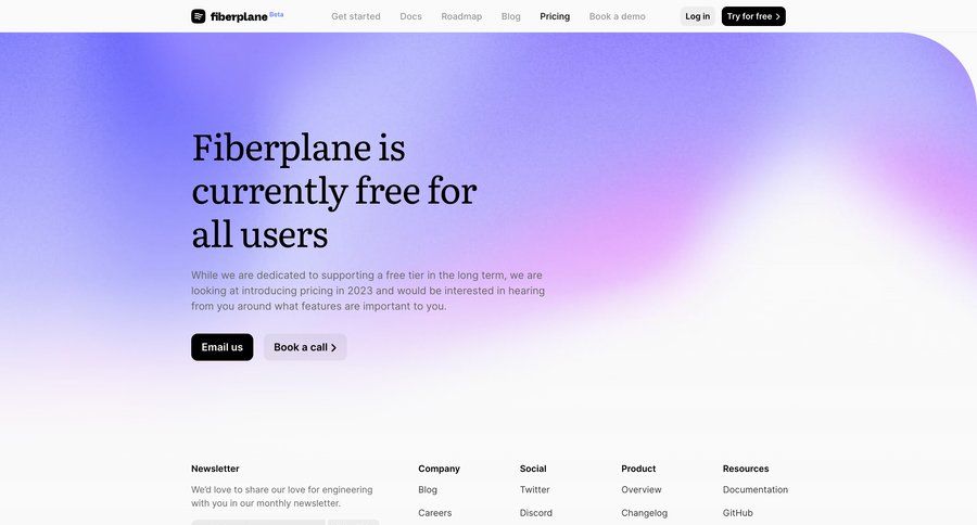 Fiberplane
				plans & pricing page example