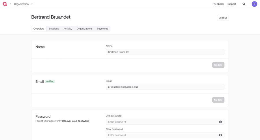 Appwrite
			 account settings profile management email verification user profile ui page example