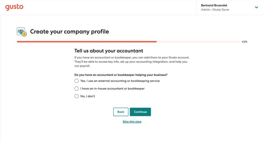 Gusto
			       ux ui design