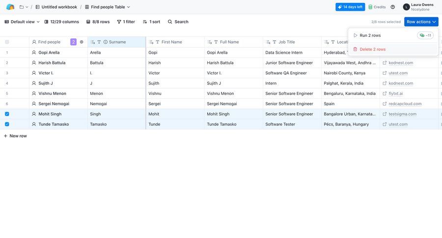 Clay
			 data management team collaboration data analysis data display data entry data filtering table data grid ui page example
