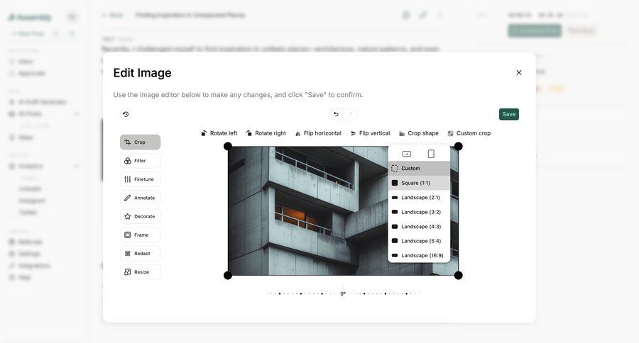Assembly
			modal & popover tools edit content management menu ui page example