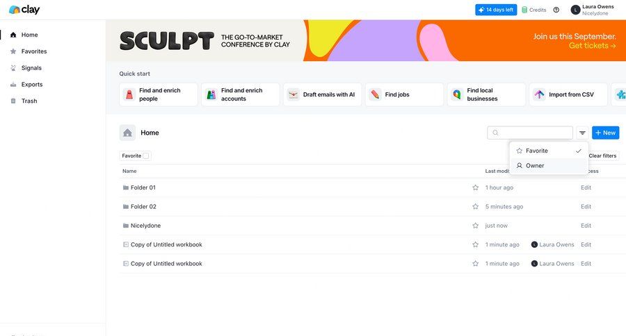 Clay
			 content management sidebar navigation file management file organization file list screen ui page example