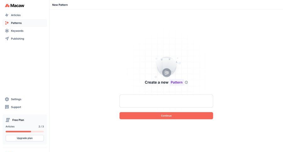 Macaw
			 content management grid form free plan sidebar new create generate progress bar ui page example