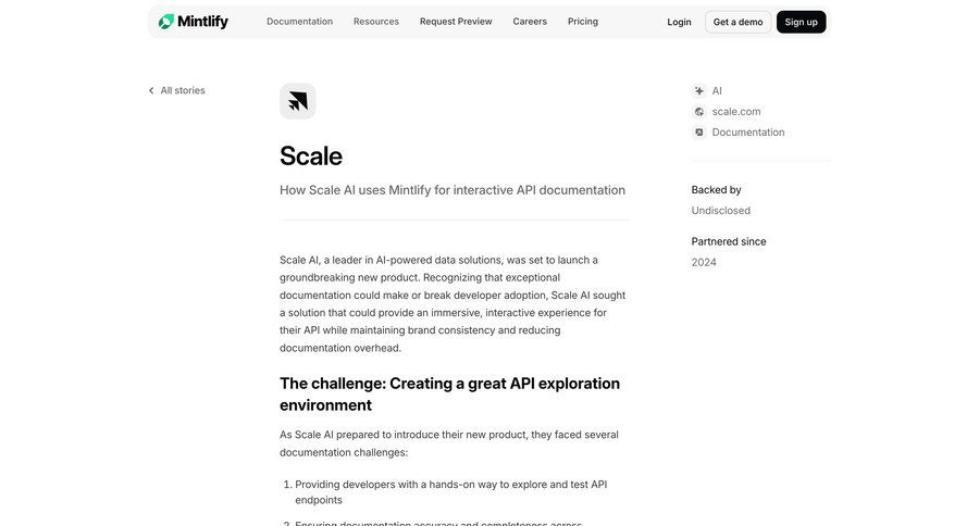Mintlify
			 typography editorial blog post news article article feature article documentation customer stories b2b website blog templates ui page example