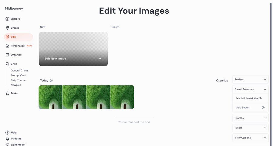 Midjourney
			 grid design file organization navigation menu ui page example