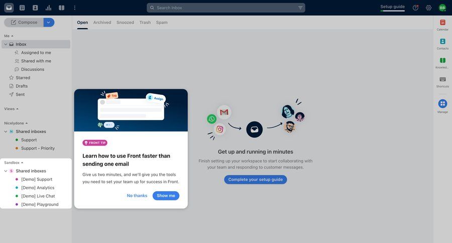 Front
			 collaboration team collaboration sidebar navigation user management onboarding email management onboarding modal customer communication email compose email inbox task communication sidebar setup communication on boarding contextual help ui page example