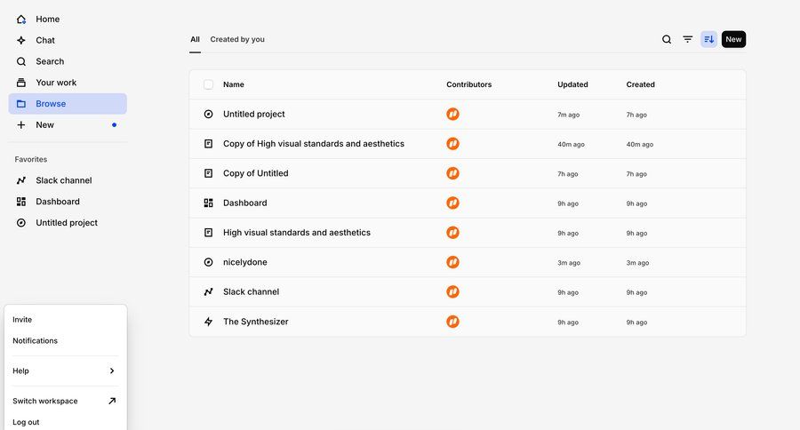 Dovetail
			 data management content management collaboration dashboard project management dropdown filters sidebar chat navigation bar menu modern table ui page example