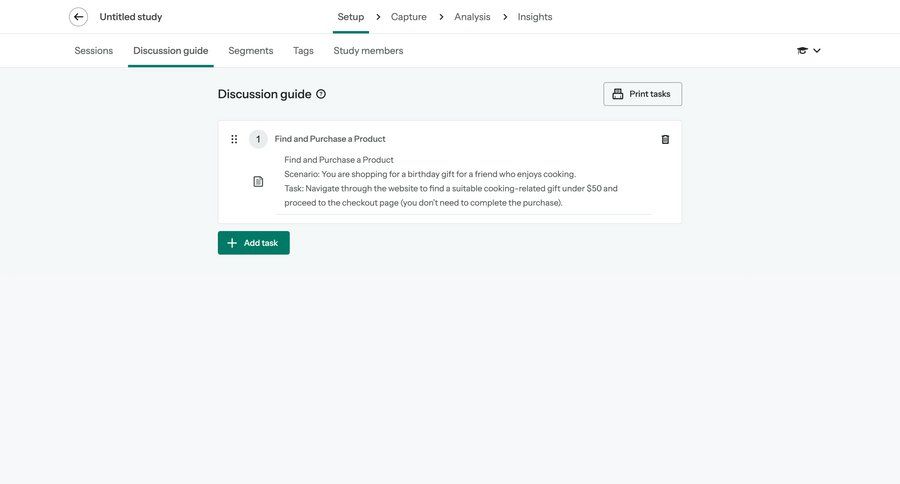 Optimal
			 task management ui page example