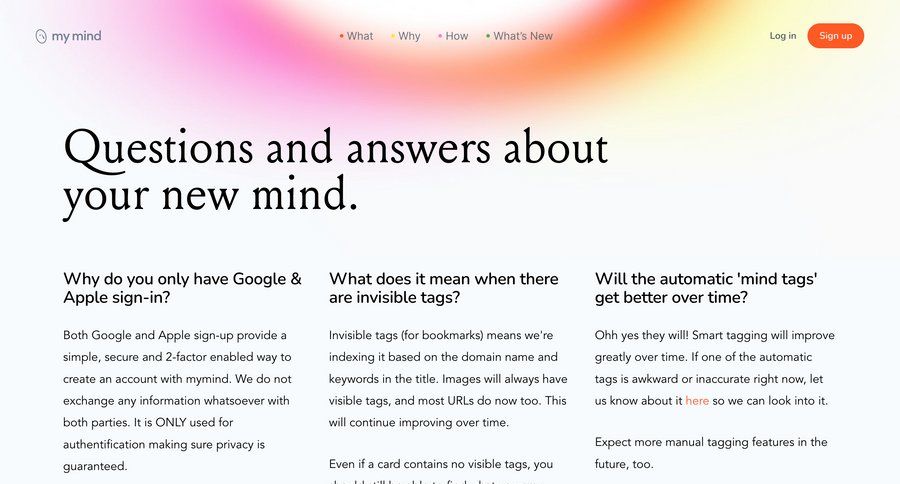 Mymind
			 import tool mobile alternatives login page ui page example