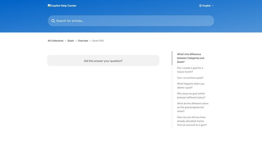 Copilot
			 knowledge base documentation customer support ui page example