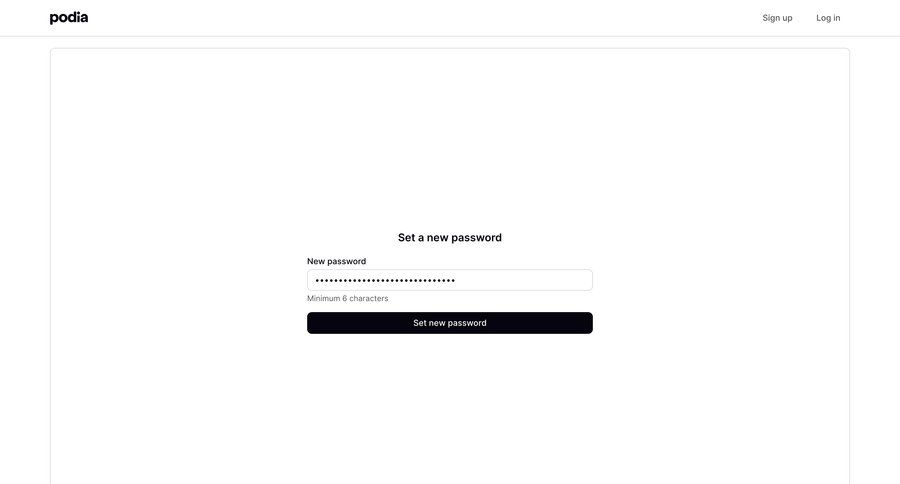Podia
			     ux ui design