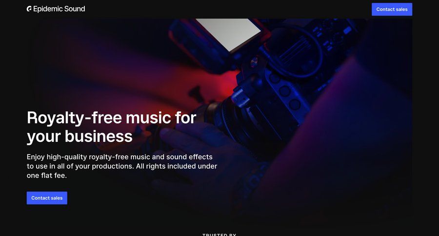 Epidemic Sound
			enterprise free trial pagination enterprise advanced search testimonials global search ui page example