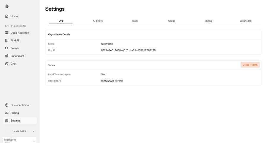 Parallel
			settings company billing configuration settings form ui page example