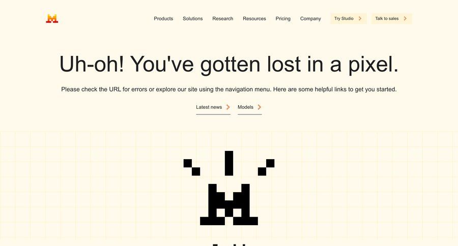 Mistral
				404 ui page example