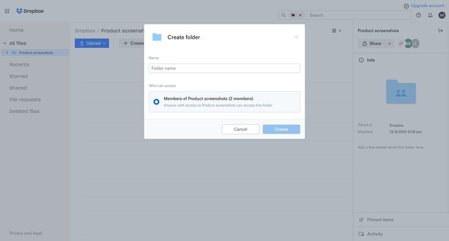 Dropbox
			           ux ui design