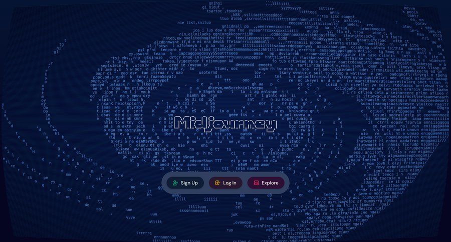 Midjourney
				about & company mission ui page example