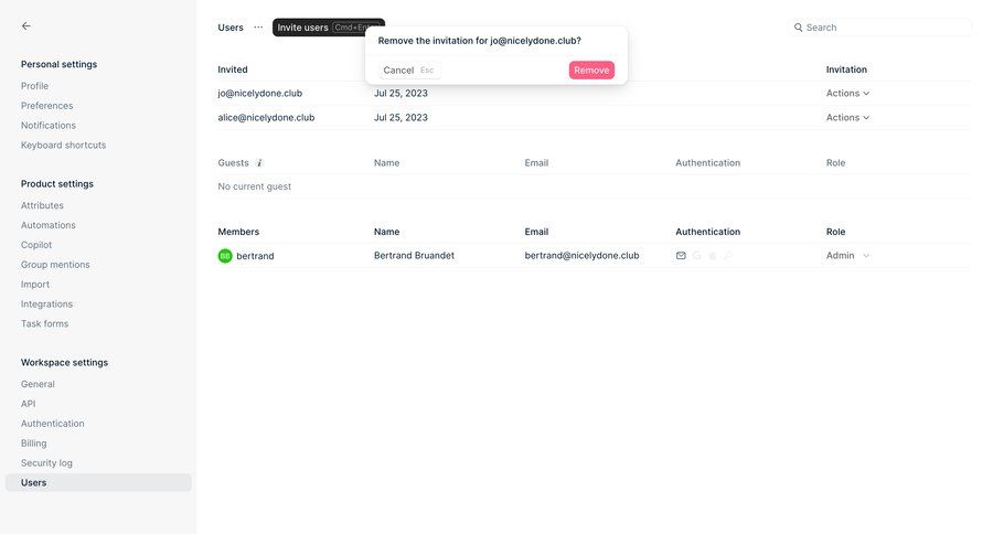 Height
			modal & popover remove teammate keyboard shortcuts user role ui page example