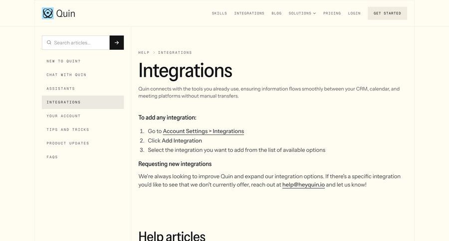 Quin
				list ui page example