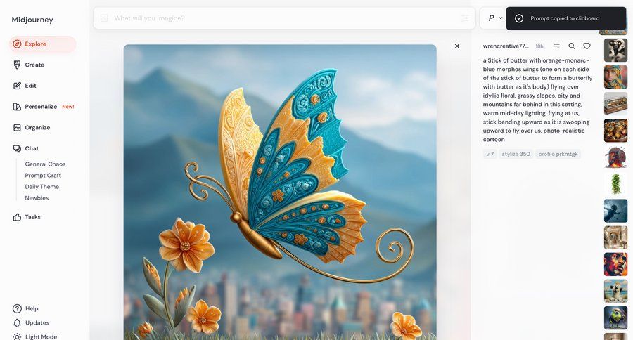 Midjourney
			 sidebar navigation artificial intelligence right sidebar full screen modal sidebar menu ui page example
