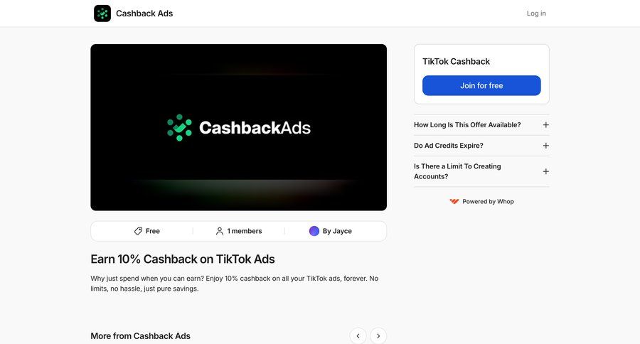 Whop
				resources ui page example