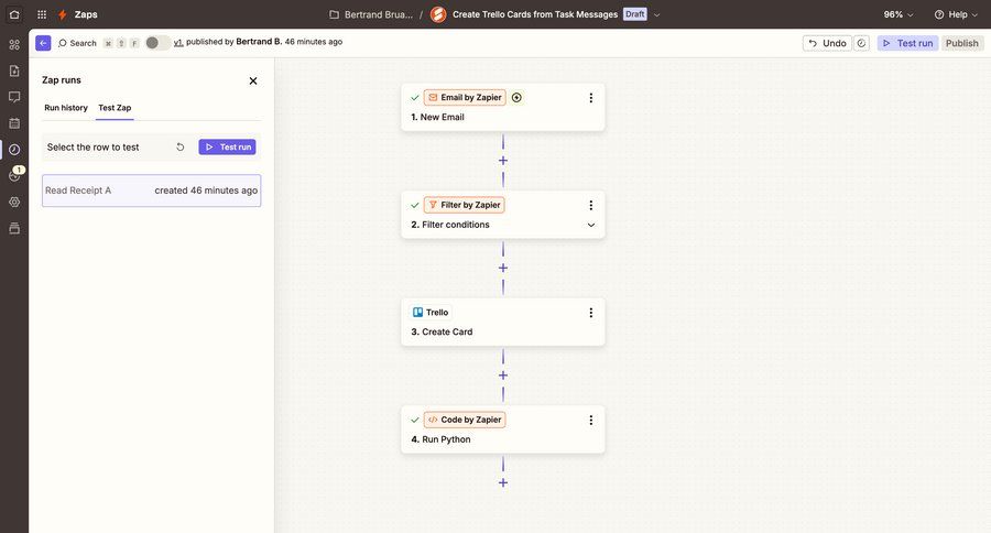 Zapier
			 workflow automation editor workflow management workflow editor sidebar version control ui page example