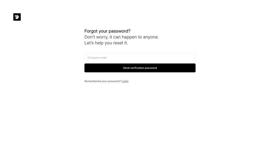 Bird
				password reset ui page example