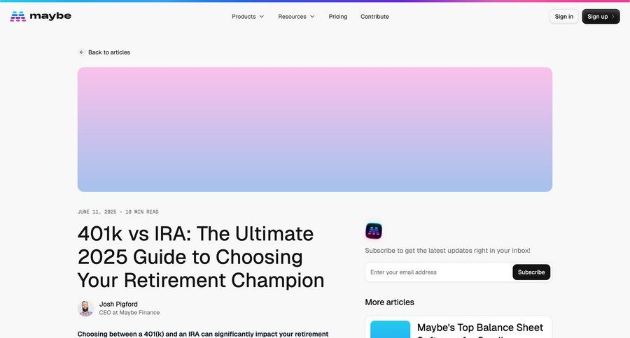 Maybe Finance
				list ui page example