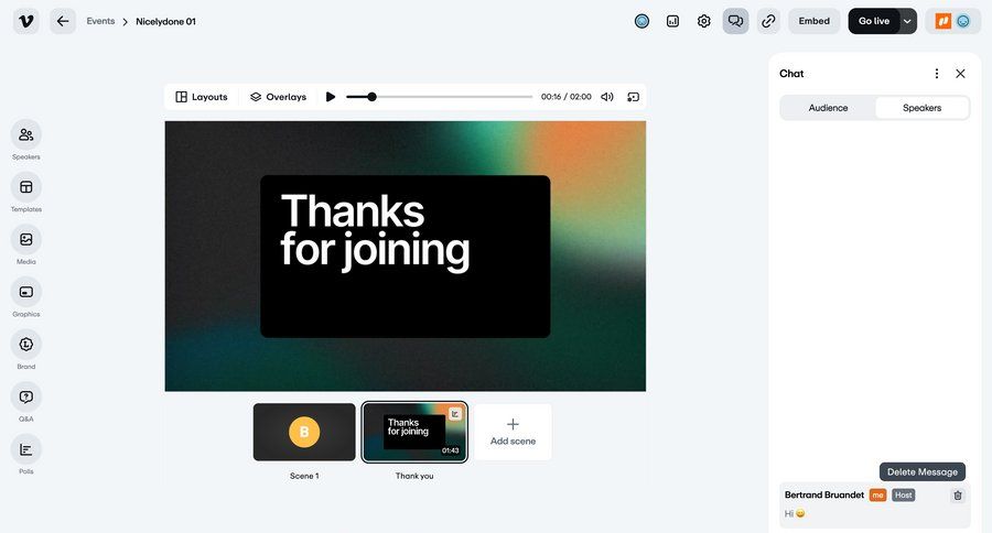 Vimeo
			 live chat ui page example
