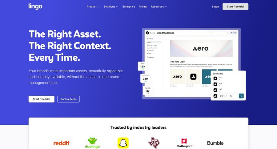 Lingo screen example