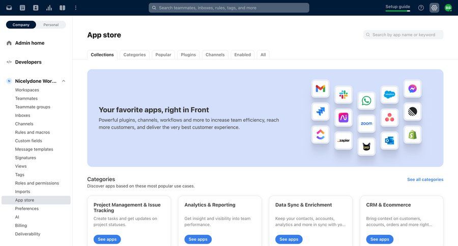 Front
			 settings project management sidebar parameters communication enterprise settings download report card layout ui page example