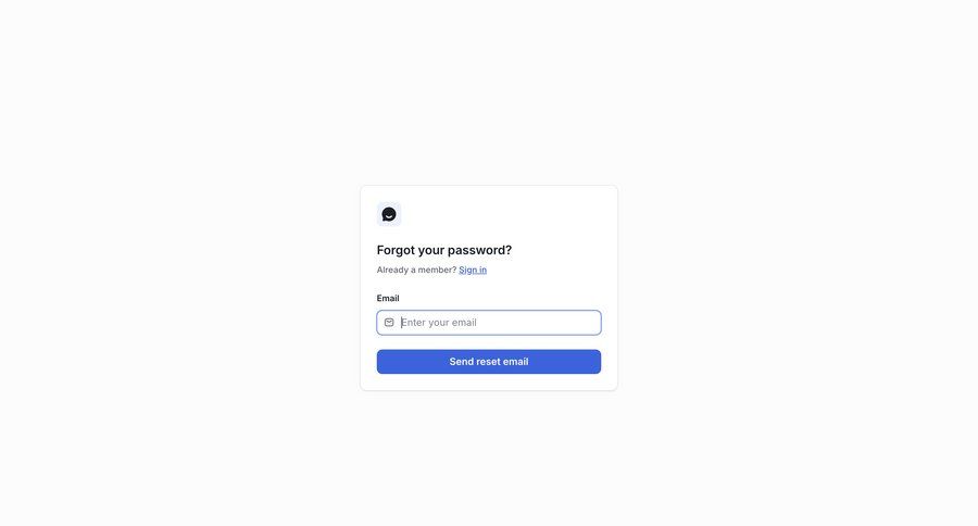 UserJot
			password reset form modal & popover form authentication ui page example