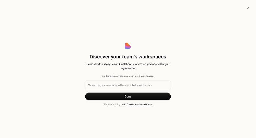 Lovable
			 modal screen team collaboration modal dialog workspace management minimalist design call to action team management ui page example