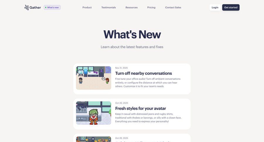 Gather
				article ui page example