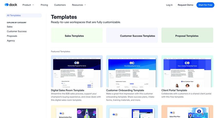 Dock
			 template library ui page example