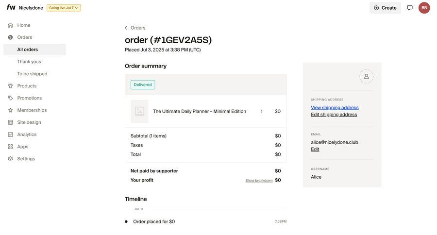 Fourthwall
				list ui page example