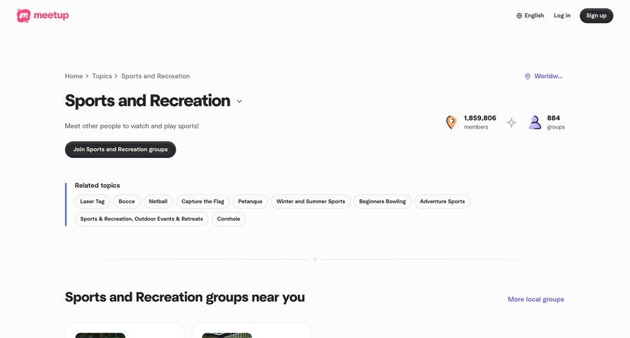 Meetup
				list ui page example