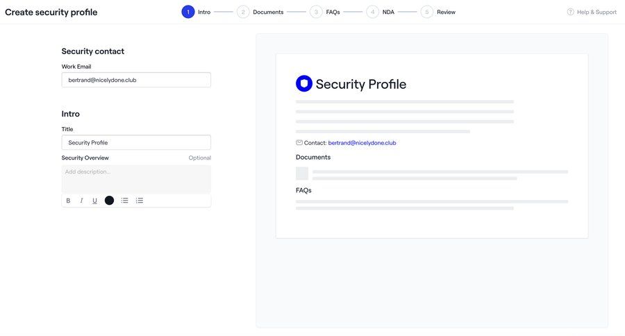 Dock
			 modern onboarding form layout form security data entry profile management configuration profile creation setup configuration screen security configuration ui page example