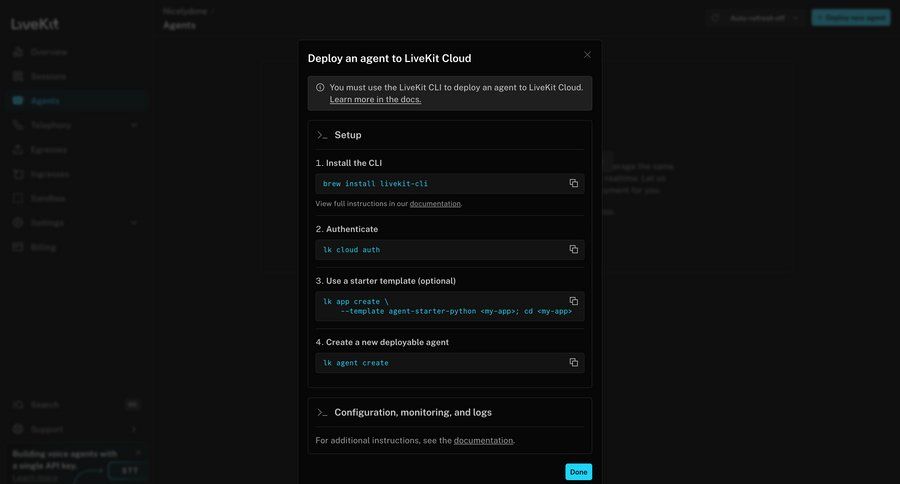 Livekit
				create ui page example