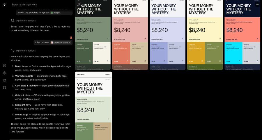 Variant
				home ui page example