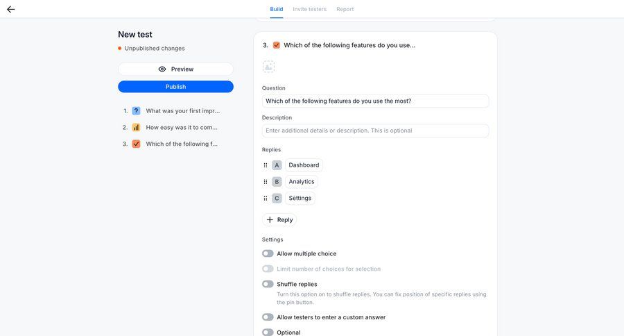 Wynde
			create list form edit settings form user research create ui page example