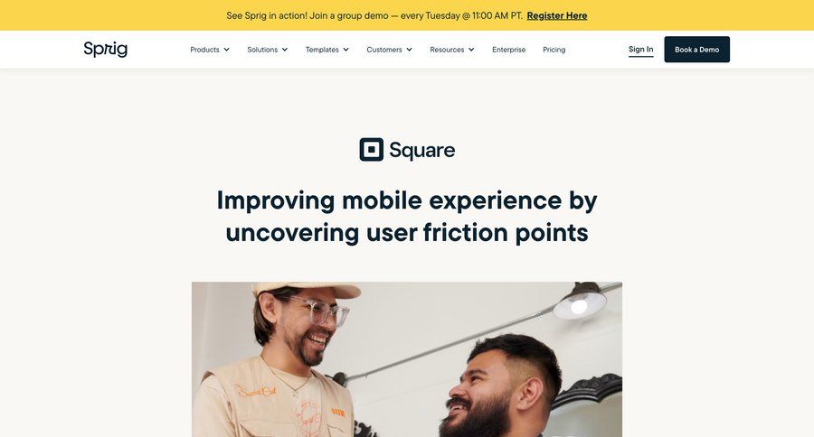 Sprig
			 video editor features management editorial blog post news article article feature article marketing website design blog templates news feed ui page example