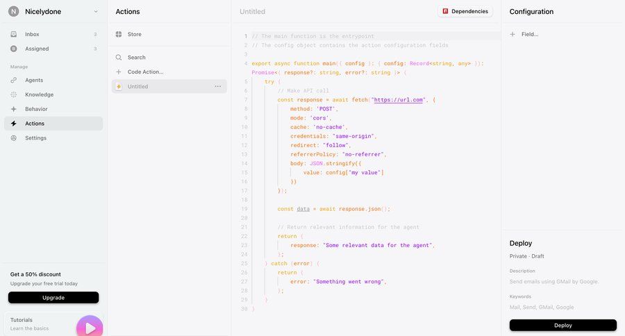 Lemni
			 configuration settings sidebar navigation form automation full-screen layout code editing call intelligence call to action sidebar parameters menu configuration screen ui page example