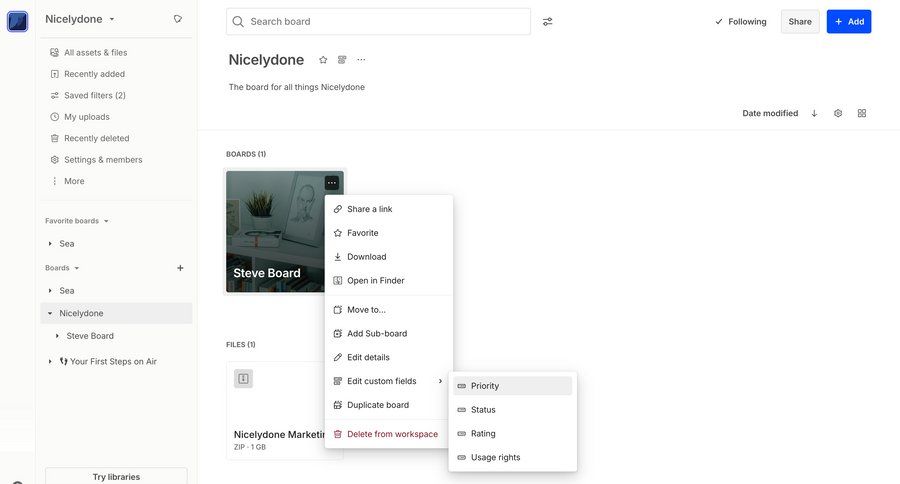 Air
			 task management collaboration dashboard sidebar navigation project management grid onboarding delete project setup file management sidebar menu download ui page example