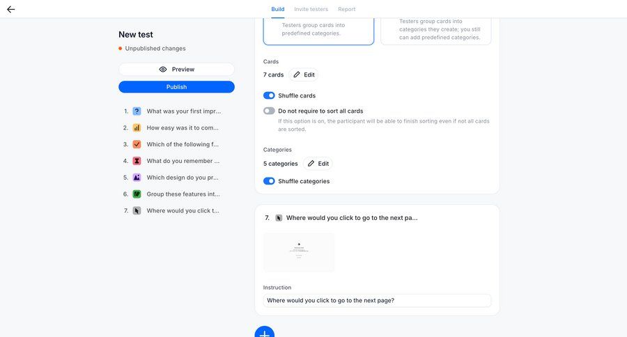 Wynde
			 configuration form user research research ui page example