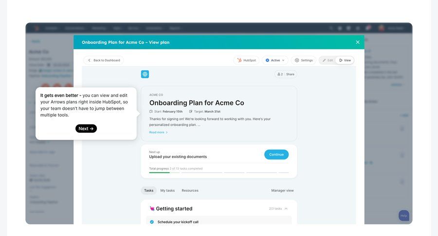 Arrows
			 tutorial guide upload documents guided tour crm dashboard ui page example