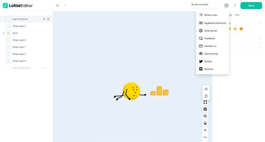 Lottie
			 grid editor design sidebar navigation menu navigation bar menu navigation links navigation buttons keyboard shortcuts shortcuts progress bar ui page example